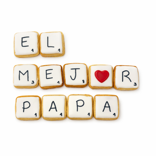 Galletas Scrabble El Mejor Papá