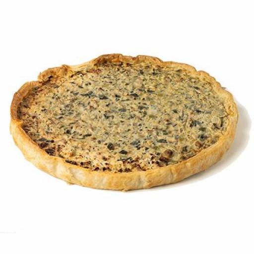 Quiche de puerros, jamón cocido y emmental [1]