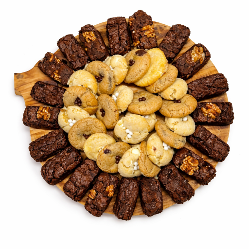 Tabla de Cookies y Brownies Redonda