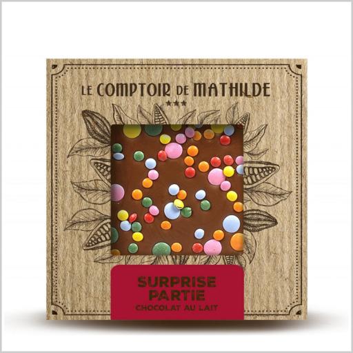 Tableta de Chocolate con leche "Surprise Partie"