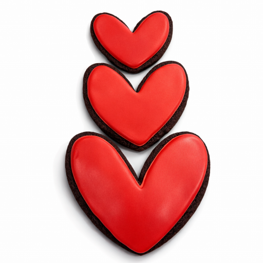 Galleta Corazón de Chocolate (3 tamaños)