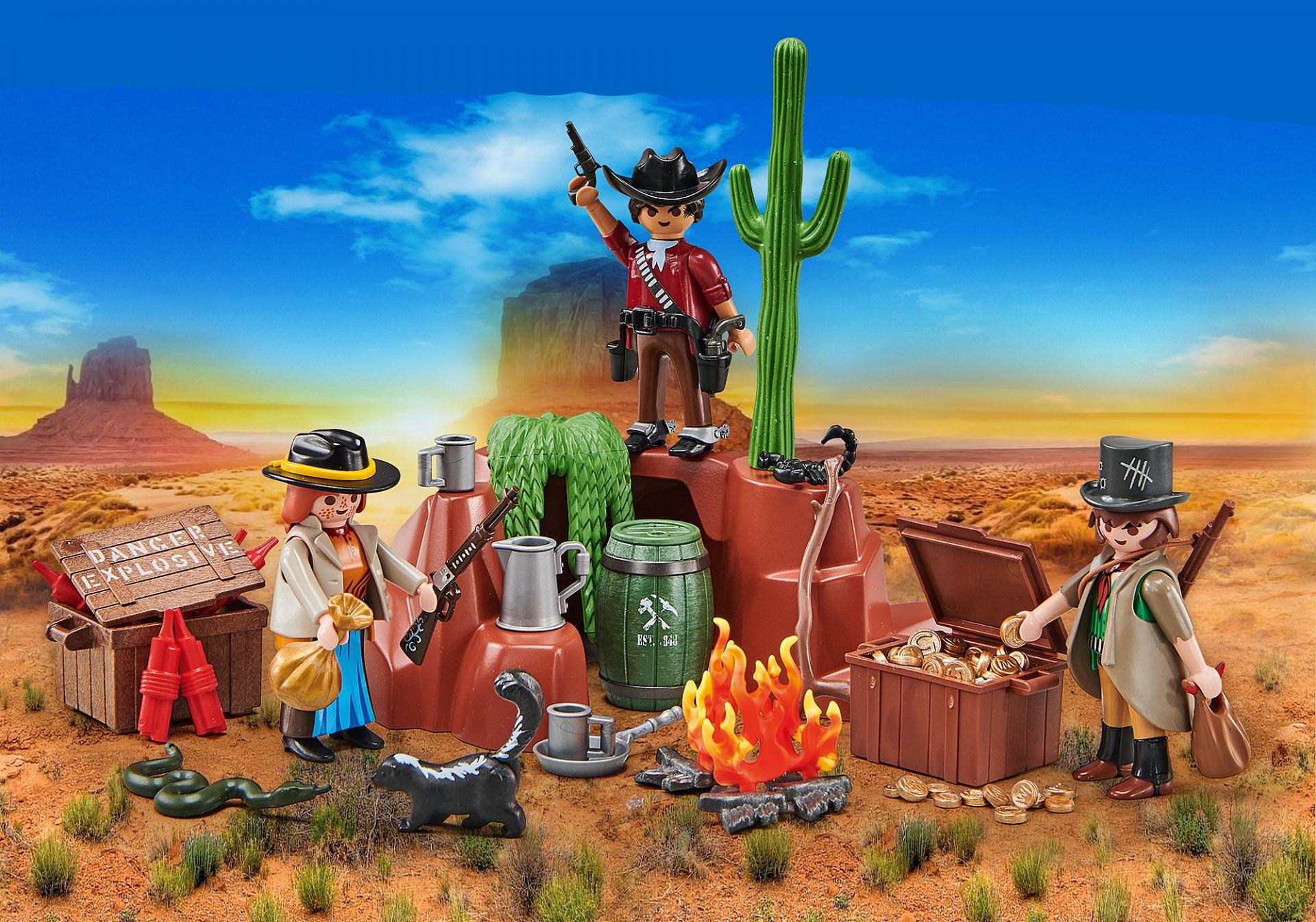 PLAYMOBIL 1023 SHERIFF ESCONDITE DE LOS BANDIDOS OESTE WESTERN