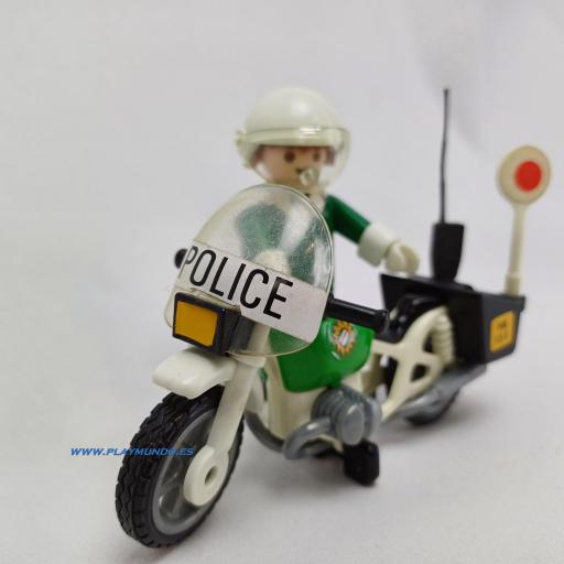 PLAYMOBIL 3564 POLICIA CON MOTO (VERSION 1 , AÑO 1982 - 1988) [1]