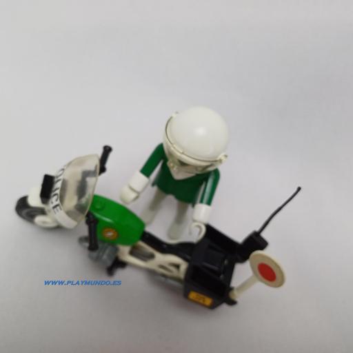 PLAYMOBIL 3564 POLICIA CON MOTO (VERSION 1 , AÑO 1982 - 1988) [2]