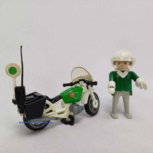 PLAYMOBIL 3564 POLICIA CON MOTO (VERSION 1 , AÑO 1982 - 1988) [4]
