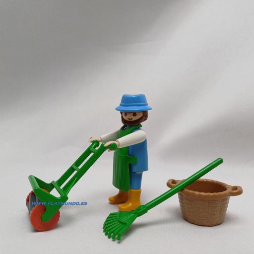 PLAYMOBIL 3752 JARDINERO CON CORTACESPED (AÑO 1993 - 1997) [2]