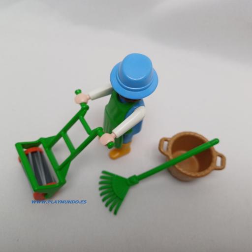 PLAYMOBIL 3752 JARDINERO CON CORTACESPED (AÑO 1993 - 1997) [3]