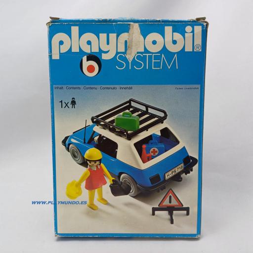 PLAYMOBIL 3210 TURISMO COCHE AZUL (AÑO 1980 - 1985 VERSION 2) [3]