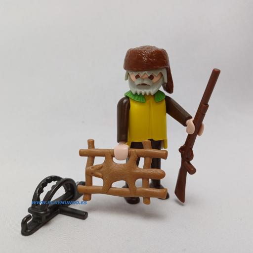 PLAYMOBIL 3394 TRAMPERO OESTE WESTERN CON CEPO (1988 - 1990) [0]