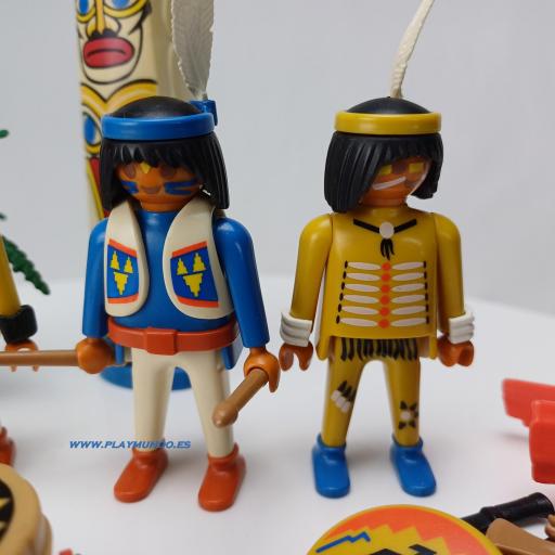 PLAYMOBIL 3873 INDIOS CON TOTEM (AÑO 1996) [5]