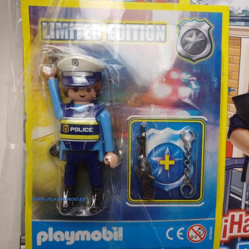 PLAYMOBIL REVISTA BLUE Nº75 POLICIA  ( MAYO 2024) MODELO POLICIA CHALECO AZUL [1]