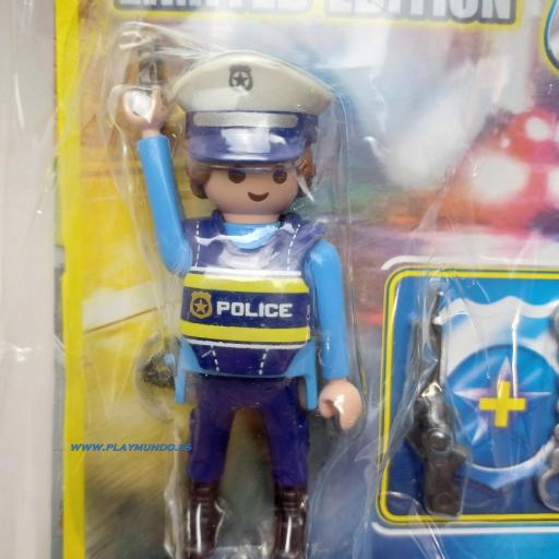 PLAYMOBIL REVISTA BLUE Nº75 POLICIA  ( MAYO 2024) MODELO POLICIA CHALECO AZUL [2]