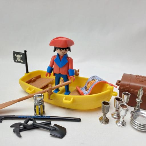 PLAYMOBIL 3570 PIRATA CON TESORO  (AÑO 1979-80)