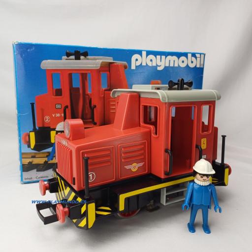 PLAYMOBIL 4050 LOCOMOTORA DIESEL TREN FERROCARRIL  (1980 - 1994) [0]