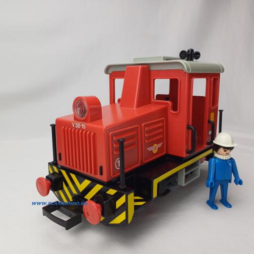 PLAYMOBIL 4050 LOCOMOTORA DIESEL TREN FERROCARRIL  (1980 - 1994) [1]