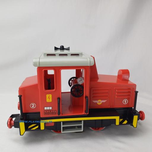 PLAYMOBIL 4050 LOCOMOTORA DIESEL TREN FERROCARRIL  (1980 - 1994) [3]