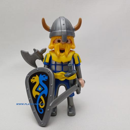 PLAYMOBIL GUERRERO VIKINGO MEDIEVAL MUÑECO CLICK  MOD0977