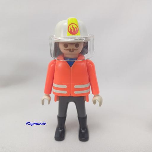 PLAYMOBIL MUÑECO CLICK BOMBERO OBRAS OTROS  MOD245 [0]