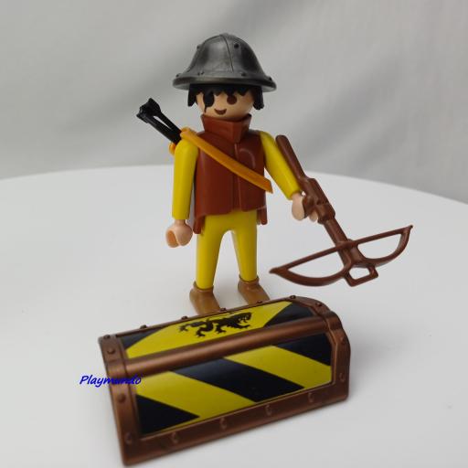 PLAYMOBIL 3651  CABALLERO BALLESTERO MEDIEVAL (AÑO 1993) [0]