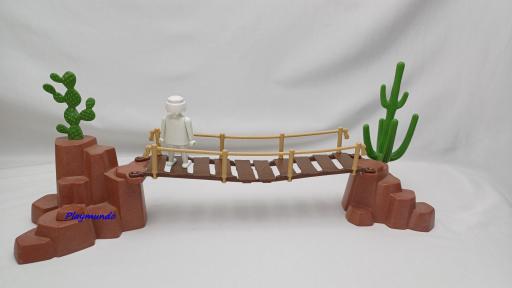 PLAYMOBIL PUENTE SOBRE ROCAS DIORAMA  [2]