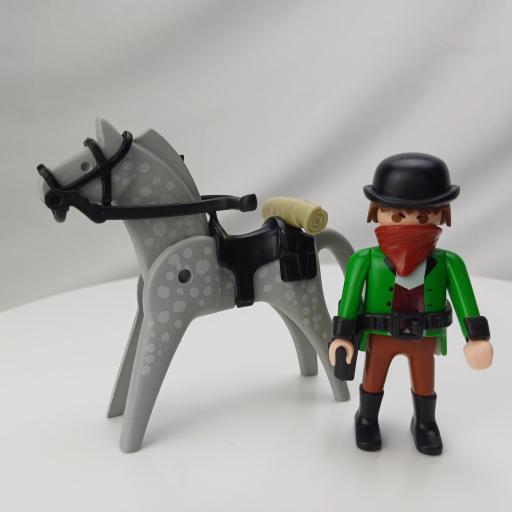 PLAYMOBIL VAQUERO FORAJIDO BANDIDO DE LA REF. 3815 [2]