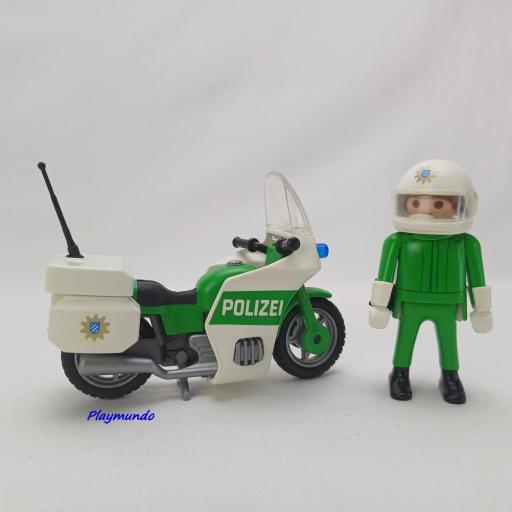 PLAYMOBIL 3983 POLICIA CON MOTO ALEMANA (AÑO 1998 -2008) [5]
