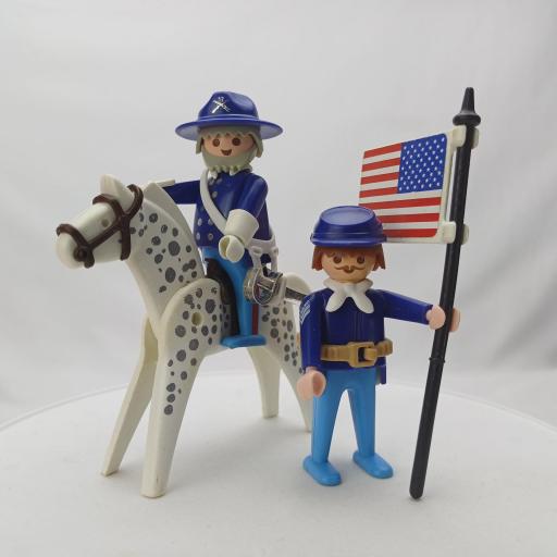 PLAYMOBIL 3306 GENERAL Y SOLDADO NORDISTAS (AÑO 1987 - 1992) [0]