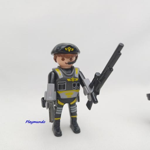 PLAYMOBIL MUÑECO CLICK  POLICIA AGENTE MOD477 [0]