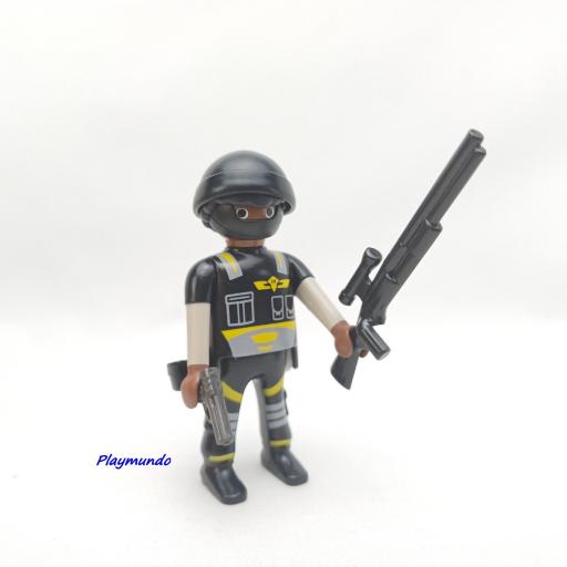 PLAYMOBIL MUÑECO CLICK  POLICIA AGENTE MOD478