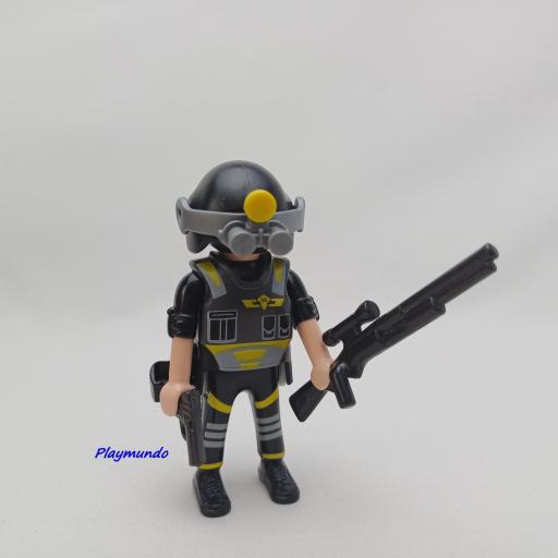 PLAYMOBIL MUÑECO CLICK  POLICIA AGENTE MOD479