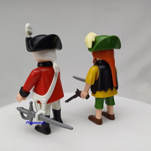 PLAYMOBIL 4127 DUO PACK  SOLDADO Y PIRATAS (AÑO 2011) [1]