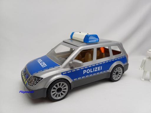 PLAYMOBIL COCHE DE POLICIA CON LUCES (VERSION ALEMANA POLIZEI) [0]