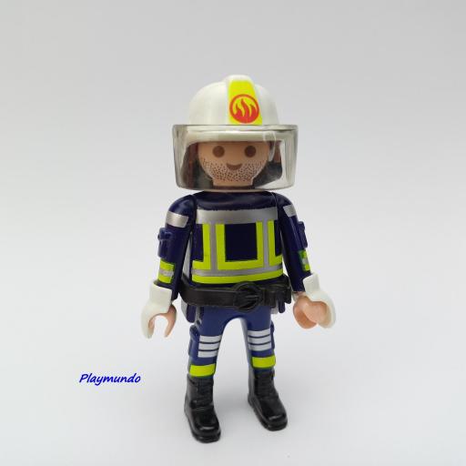 PLAYMOBIL MUÑECO CLICK BOMBERO OBRAS OTROS  MOD258 [0]