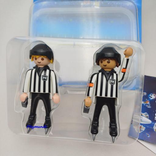 PLAYMOBIL 6191 DUO PACK ARBITROS DE HOCKEY SOBRE HIELO (BLISTER ABIERTO) AÑO 2015 [1]