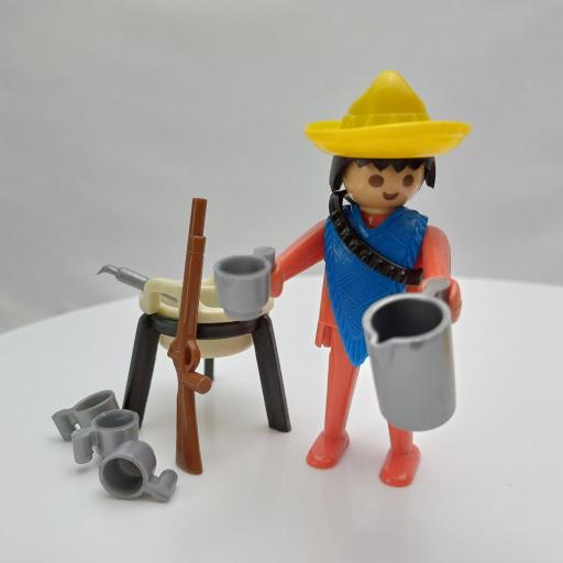 PLAYMOBIL 3344 MEXICANO BANDIDO CON CALDERO (AÑO 1976)