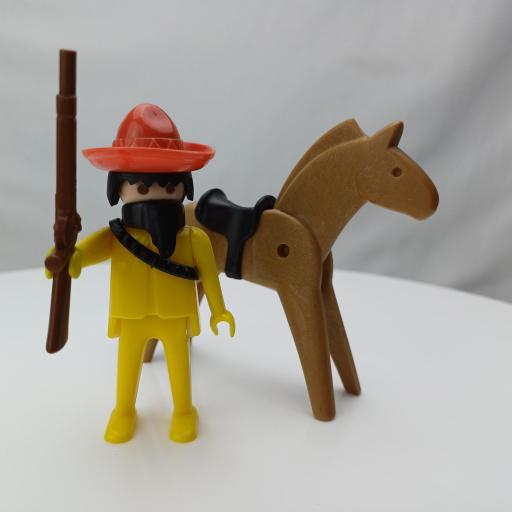 PLAYMOBIL 3343 MEXICANO BANDIDO CON CABALLO (AÑO 1976)