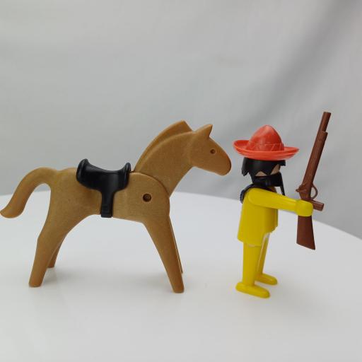 PLAYMOBIL 3343 MEXICANO BANDIDO CON CABALLO (AÑO 1976) [1]