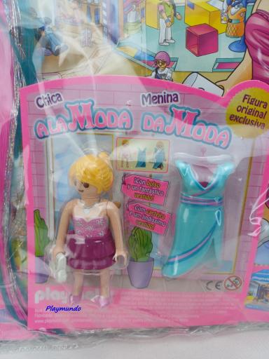 PLAYMOBIL REVISTA PINK Nº56 CHICA A LA MODA  (AGOSTO 2024) Con figura y accesorio para el pelo. [1]