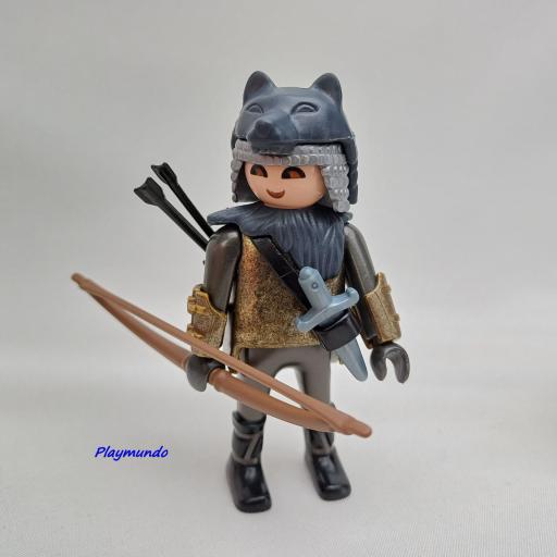 PLAYMOBIL GUERRERO CABALLERO MEDIEVAL MUÑECO CLICK  MOD0970