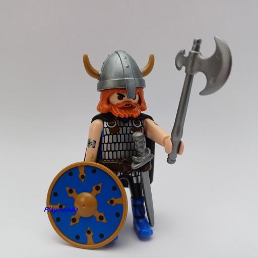 PLAYMOBIL GUERRERO VIKINGO MEDIEVAL MUÑECO CLICK  MOD0999