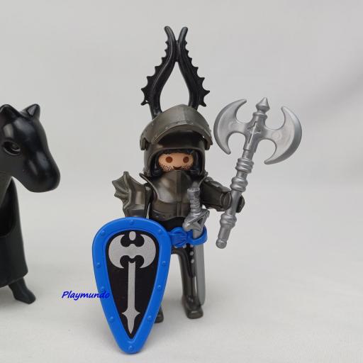 PLAYMOBIL 3315 CABALLERO NEGRO MEDIEVAL (AÑO 2004) [2]