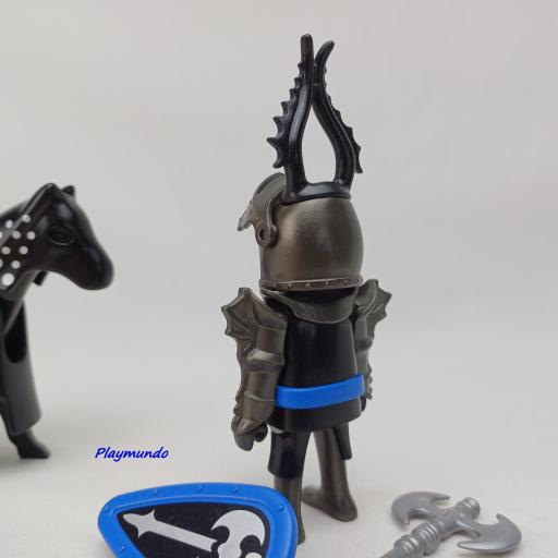 PLAYMOBIL 3315 CABALLERO NEGRO MEDIEVAL (AÑO 2004) [4]