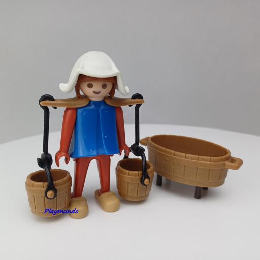 PLAYMOBIL 3372 LAVANDERA CAMPESINA MEDIEVAL (AÑO 1977) [1]