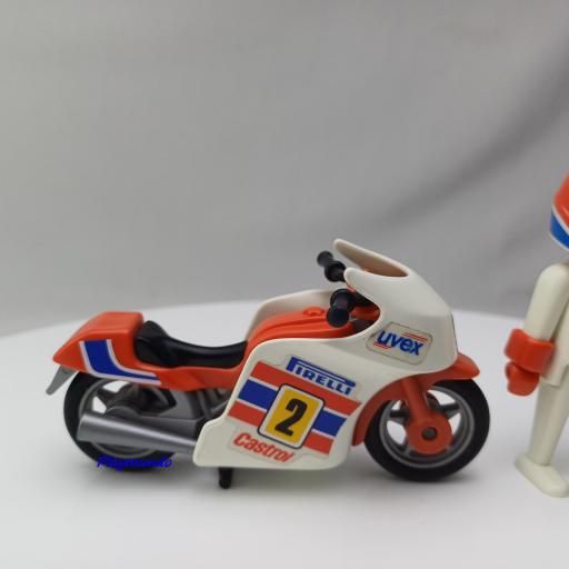 PLAYMOBIL 3303 MOTO DE CARRERAS (AÑO 1988-1993) [2]