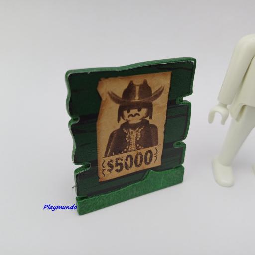 PLAYMOBIL  CARTEL SE BUSCA OESTE WESTERN [0]