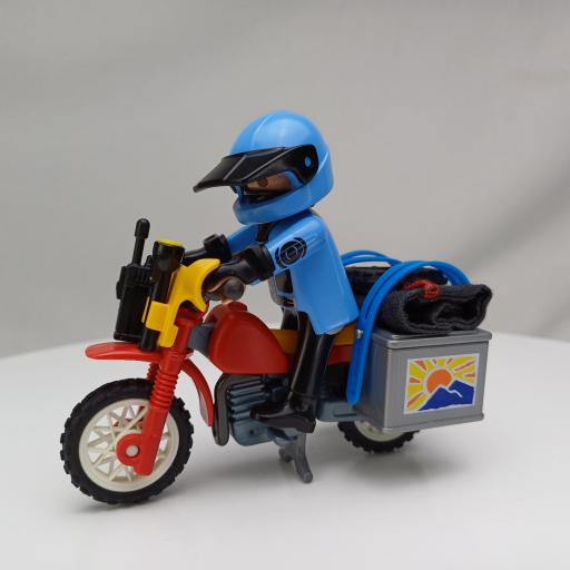 PLAYMOBIL 3222 MOTO MOTOCROSS RALLY  (AÑO 2003) [0]