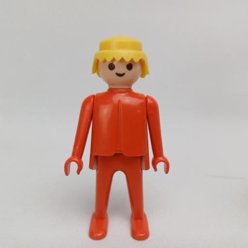 PLAYMOBIL  MUÑECO CLICK ROJO RUBIO MANOS FIJAS