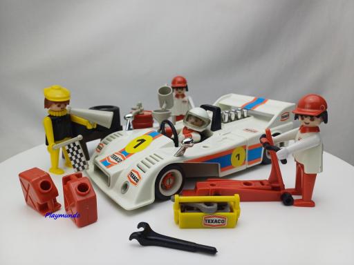 PLAYMOBIL 3520 COCHE DE CARRERAS EQUIPO (AÑO 1979)