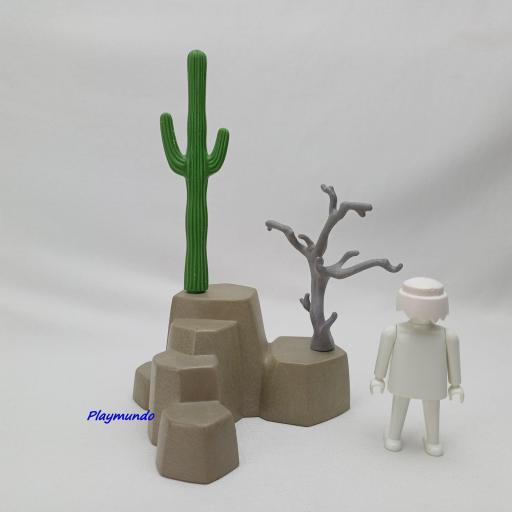 PLAYMOBIL CACTUS ROCA PLANTAS DESIERTO