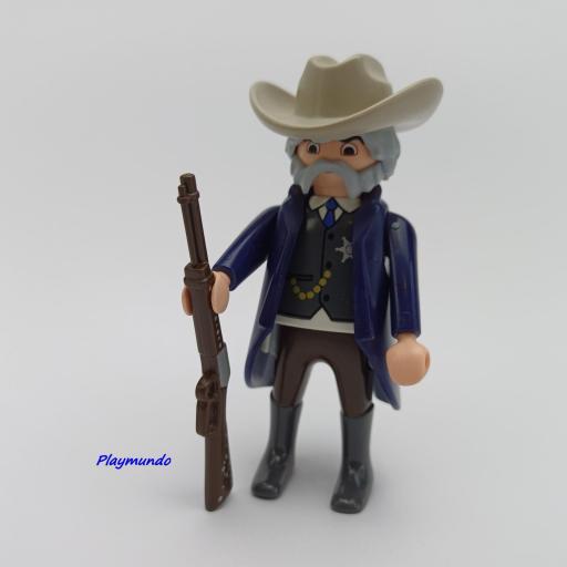 PLAYMOBIL MUÑECO CLICK SHERIFF VAQUERO WESTERN MOD0781